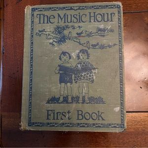 Vintage VTG The Music Hour First Book 1927 1928 Illustrated Children Singing